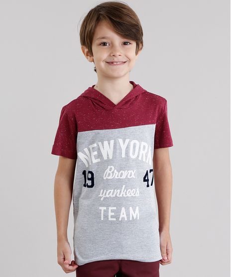 Camiseta-Infantil--New-York--com-Capuz-Manga-Curta-Vinho-9031695-Vinho_1