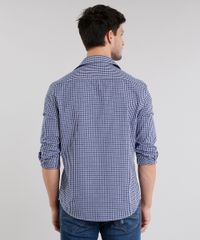 Camisa-Masculina-Slim-Xadrez-Manga-Longa-Azul-Marinho-8852661-Azul_Marinho_2