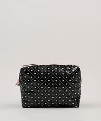 Necessaire-Feminina-Estampada-de-Coracoes-Preta-9037252-Preto_1