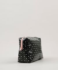 Necessaire-Feminina-Estampada-de-Coracoes-Preta-9037252-Preto_2
