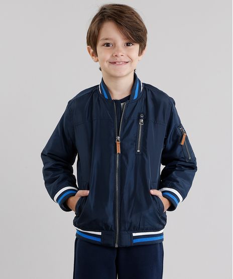 Jaqueta-Infantil-Bomber-com-Ziper-Manga-Longa-Azul-Marinho-8851869-Azul_Marinho_1