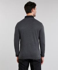 Sueter-Masculino-em-Trico-Texturizado-Gola-Careca-Manga-Longa-Cinza-Mescla-Escuro-8855759-Cinza_Mescla_Escuro_2