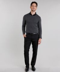 Sueter-Masculino-em-Trico-Texturizado-Gola-Careca-Manga-Longa-Cinza-Mescla-Escuro-8855759-Cinza_Mescla_Escuro_3