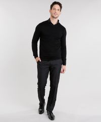 Sueter-Masculino-em-Trico-Texturizado-Gola-Careca-Manga-Longa-Preto-8855759-Preto_3