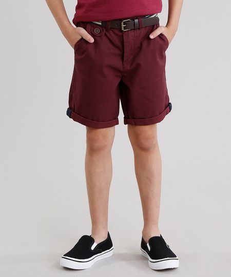 Bermuda-Infantil-Slim-com-Cinto-Vinho-8584053-Vinho_1 Bermuda-Infantil-Slim-com-Cinto-Vinho-8584053-Vinho_1