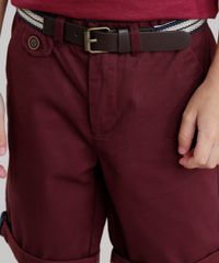 Bermuda-Infantil-Slim-com-Cinto-Vinho-8584053-Vinho_4