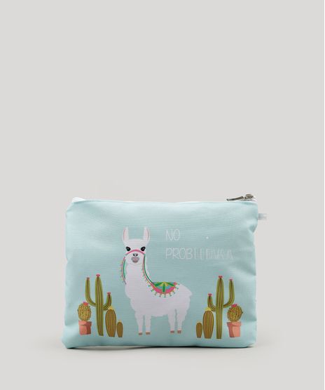 Necessaire-Feminina-Lhama--Make-Up-Makes-Me-Happy--Azul-Claro-9005241-Azul_Claro_1