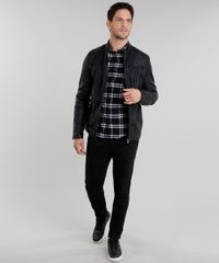 Camisa-Masculina-Slim-Xadrez-em-Flanela-Manga-Longa-Preta-8856149-Preto_3