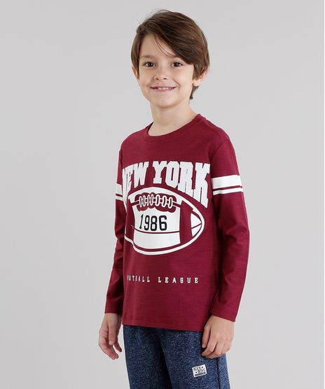 Camiseta-Infantil--New-York--Manga-Longa-Gola-Redonda-Vinho-9046323-Vinho_1