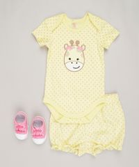 Short-Infantil-Estampado--Girafa--em-Algodao---Sustentavel-Amarelo-8812231-Amarelo_3