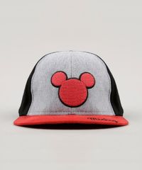 Bone-Infantil-Mickey-com-Suede-Cinza-9057664-Cinza_1