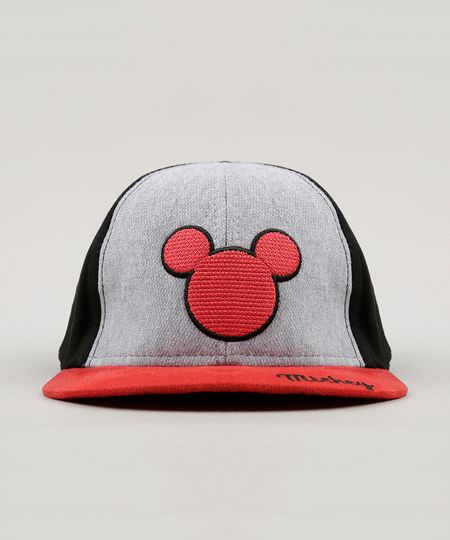 Bone-Infantil-Mickey-com-Suede-Cinza-9057664-Cinza_1 Bone-Infantil-Mickey-com-Suede-Cinza-9057664-Cinza_1