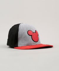 Bone-Infantil-Mickey-com-Suede-Cinza-9057664-Cinza_2