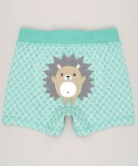 Short-Infantil-Estampado--Porco-Espinho--em-Algodao---Sustentavel-Verde-8814808-Verde_1
