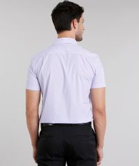 Camisa-Masculina-Comfort-Listrada-Manga-Curta-Lilas-8838197-Lilas_2 Camisa-Masculina-Comfort-Listrada-Manga-Curta-Lilas-8838197-Lilas_2