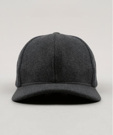 Bone-Masculino-em-Feltro-Cinza-Mescla-Escuro-9008186-Cinza_Mescla_Escuro_1