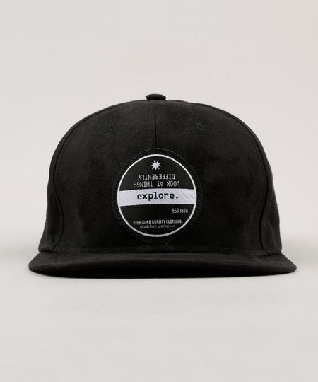 Bone-Masculino-em-Suede--Explore--Preto-9008165-Preto_1 Bone-Masculino-em-Suede--Explore--Preto-9008165-Preto_1