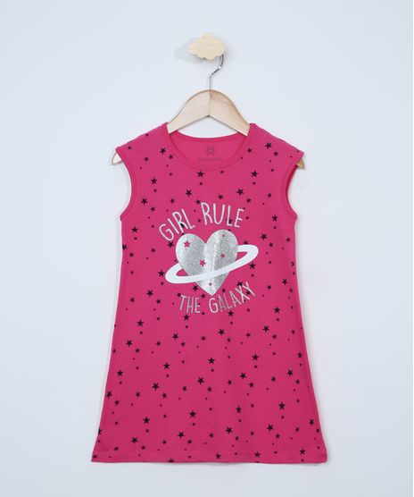 Camisola-Infantil-Brandili--Girl-Rule-The-Galaxy--Sem-Manga-Pink-9968080-Pink_1