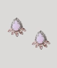 Brinco-Feminino-Gota-com-Pedras-e-Strass-Prateado-9976665-Prateado_2