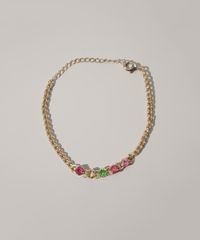 Pulseira-Feminina-com-Pedras-Coloridas-Dourada-9976689-Dourado_2