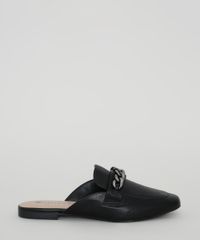 Mule-Feminino-Via-Uno-Bico-Redondo-com-Corrente-Preto-9981776-Preto_2