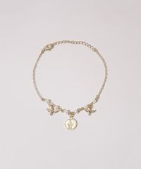 Pulseira-Feminina-com-Pingente-de-Medalha-e-Perolas-Dourada-9976695-Dourado_2