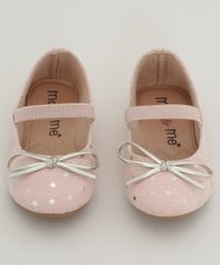 Sapatilha-de-Suede-Infantil-Ma---Me-Menina-Rio-Estampada-de-Estrelas-Metalizada-com-Laco-e-Elastico-Rosa-Claro-9984677-Rosa_Claro_5