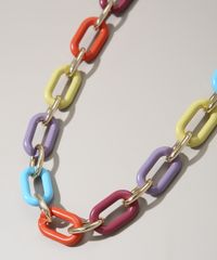 Colar-Feminino-com-Elos-Coloridos-Dourado-9973869-Dourado_3