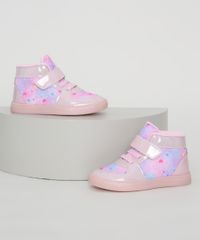 Tenis-Infantil-Baby-Club-Cano-Alto-Estampado-de-Flocos-de-Neve-com-Glitter-e-Velcro-Rosa-9984657-Rosa_1