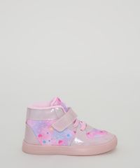 Tenis-Infantil-Baby-Club-Cano-Alto-Estampado-de-Flocos-de-Neve-com-Glitter-e-Velcro-Rosa-9984657-Rosa_2