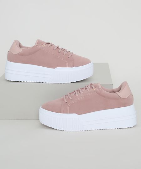 Tenis-de-Suede-Feminino-Vizzano-Flatform-Rose-9984755-Rose_1 Tenis-de-Suede-Feminino-Vizzano-Flatform-Rose-9984755-Rose_1