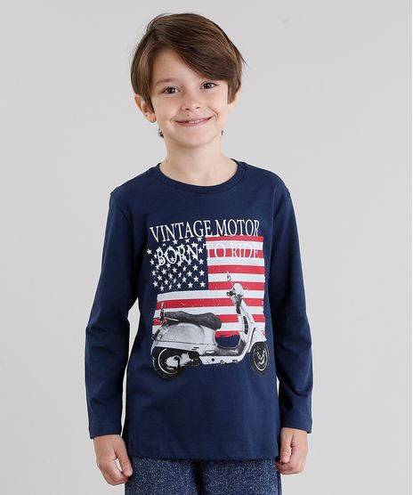 Camiseta-Infantil--Vintage-Motor--Manga-Longa-Gola-Redonda-Azul-Marinho-9033230-Azul_Marinho_1