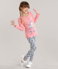Conjunto-Infantil-de-Blusa-Unicornio-Manga-Longa-Rosa---Calca-Legging-Estampada-em-Algodao---Sustentavel-Cinza-Mescla-9048457-Cinza_Mescla_1