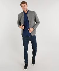 Jaqueta-Masculina-Bomber-em-Moletom-com-Textura-Manga-Longa-Cinza-Mescla-8833746-Cinza_Mescla_3