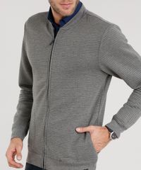 Jaqueta-Masculina-Bomber-em-Moletom-com-Textura-Manga-Longa-Cinza-Mescla-8833746-Cinza_Mescla_4
