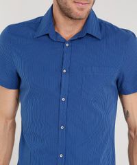 Camisa-Masculina-Slim-Listrada-Manga-Curta-Azul-Marinho-8851743-Azul_Marinho_4