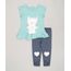 Conjunto-Infantil-de-Blusa-Gatinha-Manga-Curta-com-Laco-Verde---Calca-Legging-Azul-Marinho-8820201-Azul_Marinho_1