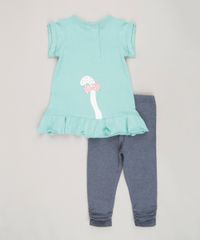 Conjunto-Infantil-de-Blusa-Gatinha-Manga-Curta-com-Laco-Verde---Calca-Legging-Azul-Marinho-8820201-Azul_Marinho_2
