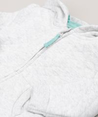 Conjunto-Infantil-de-Blusao-com-Capuz-Matelasse---Calca-Estampada-de-Borboletas-em-Moletom-de-Algodao---Sustentavel-Cinza-Mescla-8820639-Cinza_Mescla_4