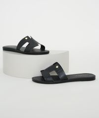 Rasteirinha-Feminina-Slide-Oneself-Texturizada-Croco-com-Recortes-Preta-9983897-Preto_1
