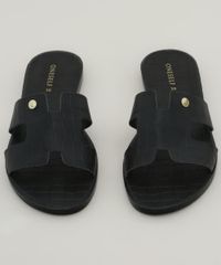 Rasteirinha-Feminina-Slide-Oneself-Texturizada-Croco-com-Recortes-Preta-9983897-Preto_5