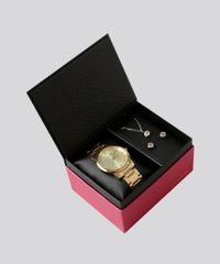 Kit-de-Relogio-Analogico-Lince-Feminino---Colar---Brinco---KD07C2KX-Dourado-8901731-Dourado_1