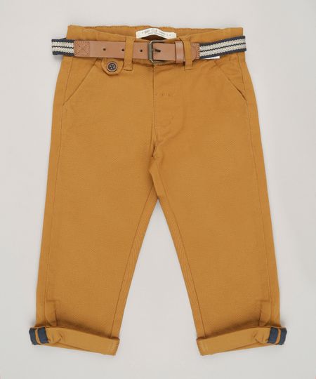 Calca-Infantil-Slim-com-Cinto-Caramelo-8855445-Caramelo_1