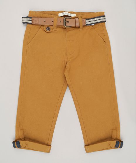 Calca-Infantil-Slim-com-Cinto-Caramelo-8855445-Caramelo_1