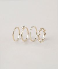 Kit-de-4-Aneis-Femininos--Dourado-8970360-Dourado_1