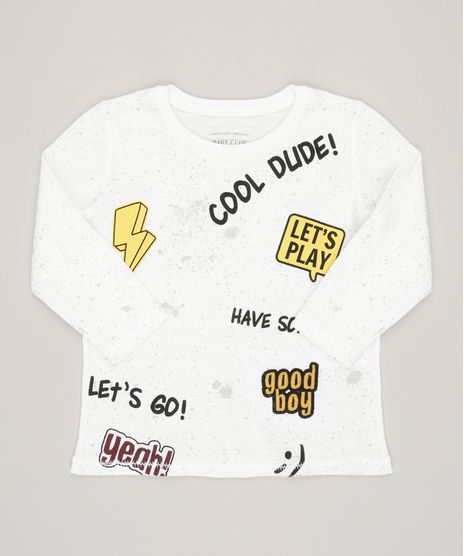 Camiseta-Infantil-com-Frases-Manga-Curta-Gola-Careca-em-Algodao---Sustentavel-Off-White-9035642-Off_White_1