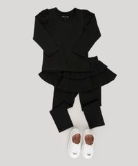 Calca-Legging-Infantil-com-Babado-em-Algodao---Sustentavel-Preta-9048397-Preto_3