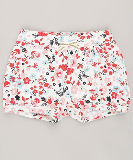 Short-Infantil-Estampado-Floral-em-Algodao---Sustentavel-Off-White-9058500-Off_White_1