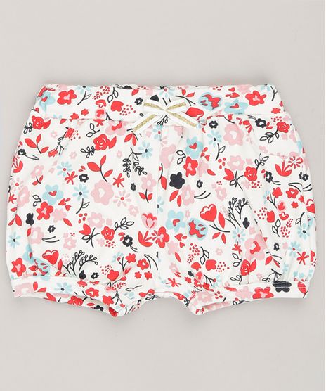 Short-Infantil-Estampado-Floral-em-Algodao---Sustentavel-Off-White-9058502-Off_White_1