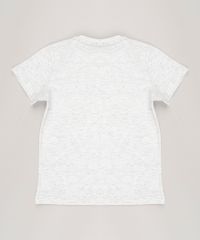 Camiseta-Infantil-Interativa-Snoopy-com-Bolso-Manga-Curta-Gola-Redonda-Cinza-Mescla-Claro-9048282-Cinza_Mescla_Claro_2